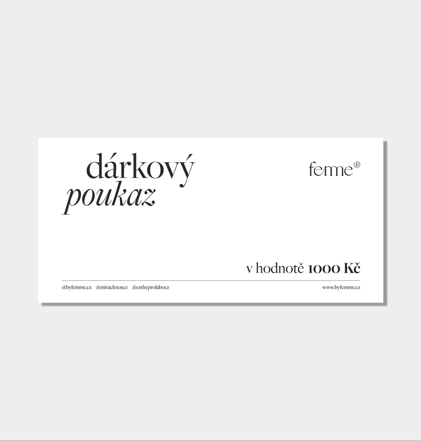 Dárkový poukaz