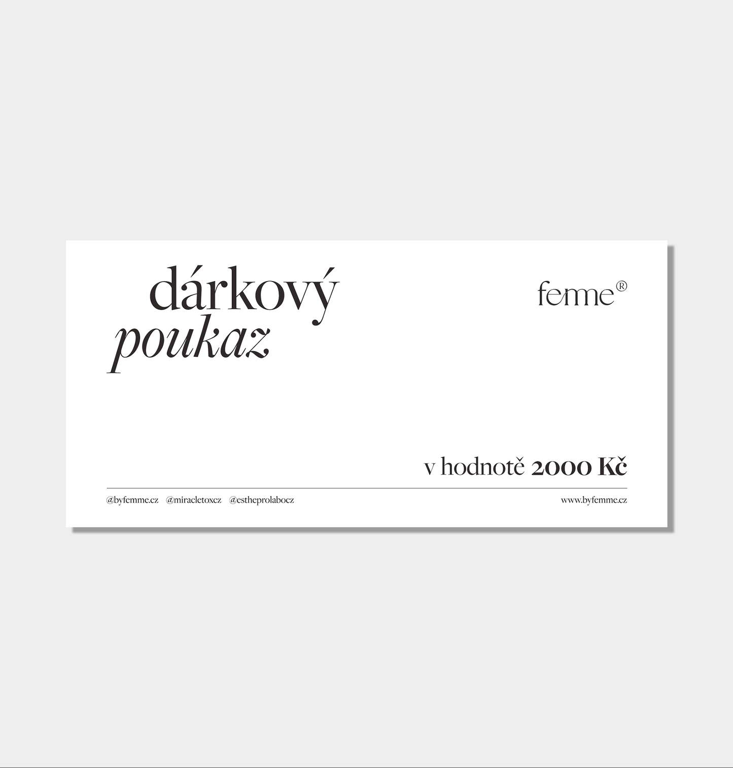 Dárkový poukaz
