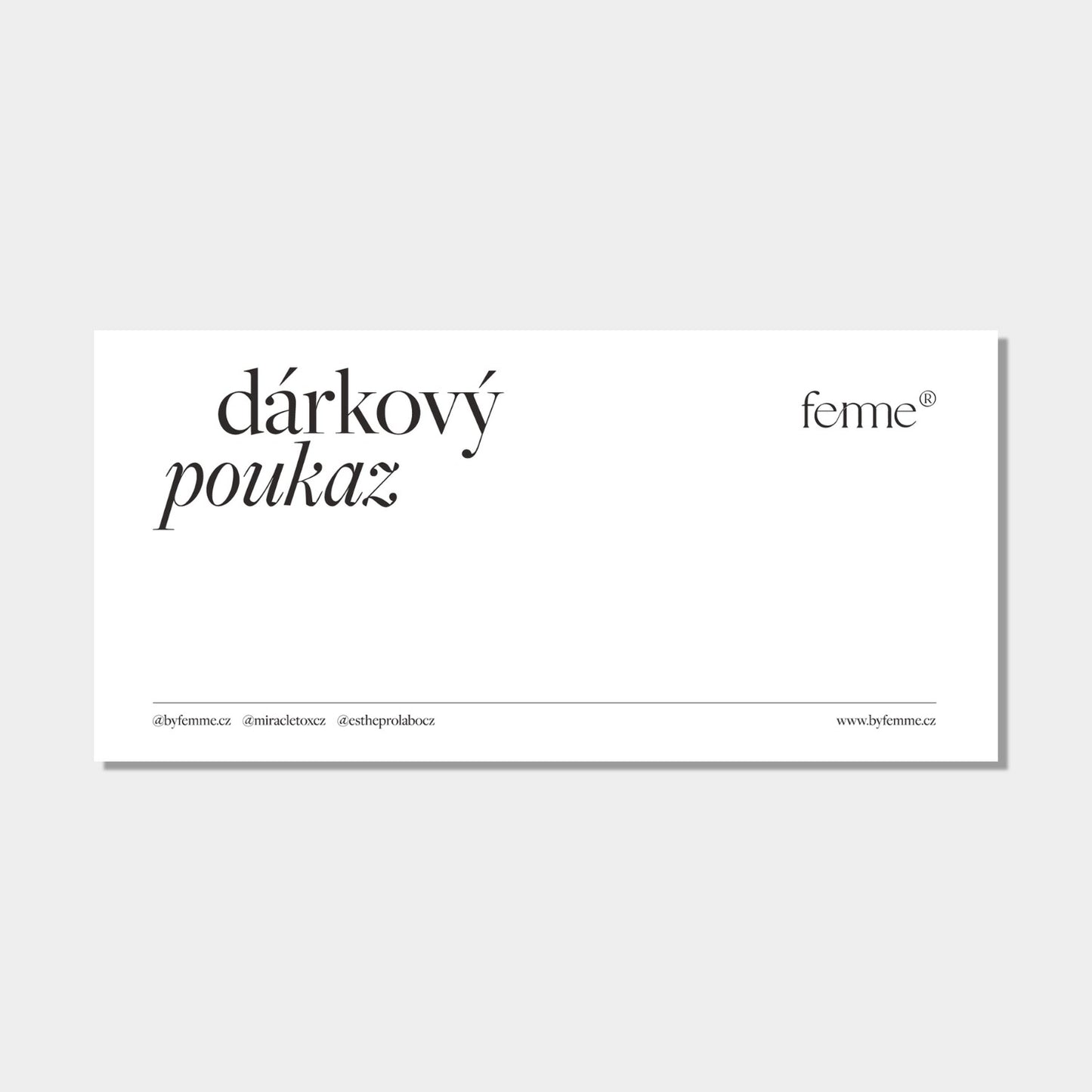 Dárkový poukaz